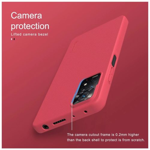 Nillkin Super Frosted hátaltok Xiaomi Redmi Note 11 Pro/11 Pro 5G készülékhez fekete