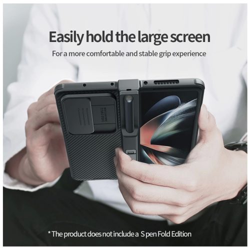 Nillkin CamShield PRO Slot+Stand kemény tok Samsung Galaxy Z Fold 4 5G készülékhez fekete