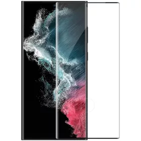   Nillkin Tempered Glass 3D CP+ MAX kijelzővédő Samsung Galaxy S23 Ultra készülékhez fekete