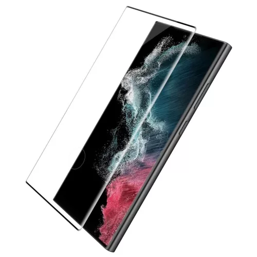 Nillkin Tempered Glass 3D CP+ MAX kijelzővédő Samsung Galaxy S23 Ultra készülékhez fekete