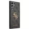 Guess PU 4G Metal Logo tok Samsung Galaxy S23 Ultra készülékhez szürke