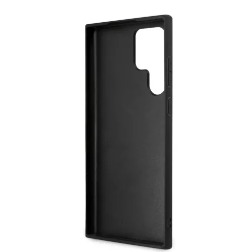 Guess PU 4G Metal Logo tok Samsung Galaxy S23 Ultra készülékhez szürke