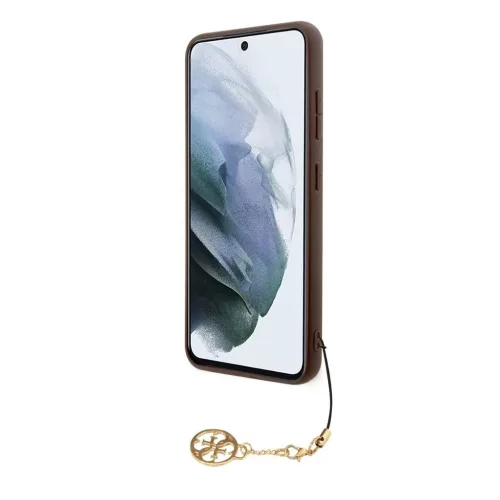 Guess 4G Charm tok Samsung Galaxy S23 készülékhez barna