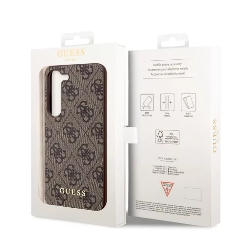 Guess 4G Charm tok Samsung Galaxy S23 készülékhez barna