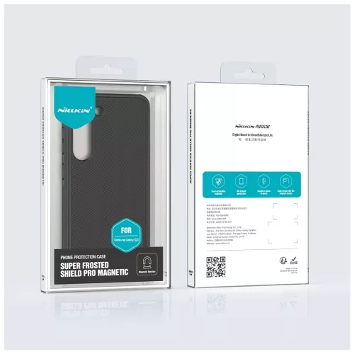 Nillkin Super Frosted PRO mágneses hát tok Samsung Galaxy S23 készülékhez fekete
