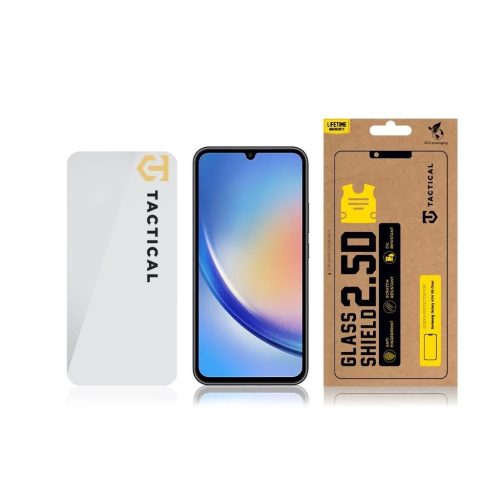 Tactical üvegfólia 2.5D Samsung Galaxy A34 5G készülékhez átlátszó