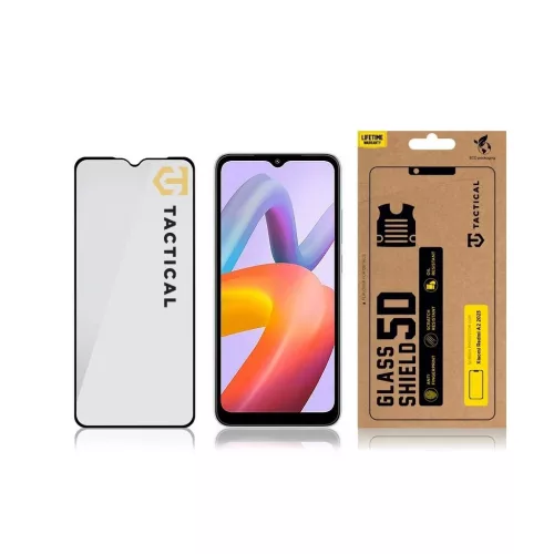 Tactical Glass Shield 5D Xiaomi Redmi A2 2023 készülékhez fekete