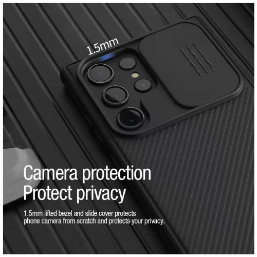 Nillkin CamShield PRO mágneses merev tok Samsung Galaxy S23 Ultra készülékhez fekete