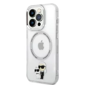   Karl Lagerfeld IML Karl and Choupette MagSafe tok iPhone 13 Pro készülékhez átlátszó