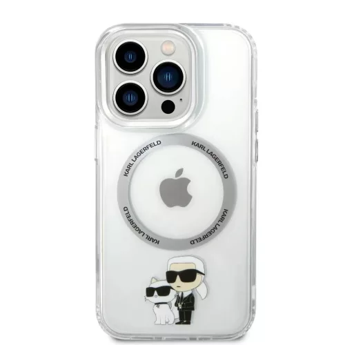 Karl Lagerfeld IML Karl and Choupette MagSafe tok iPhone 13 Pro készülékhez átlátszó