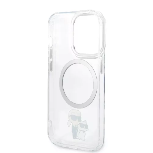 Karl Lagerfeld IML Karl and Choupette MagSafe tok iPhone 13 Pro készülékhez átlátszó