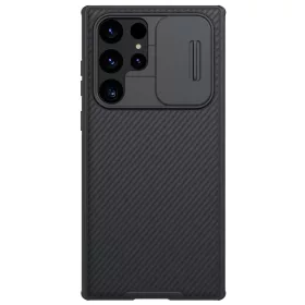   Nillkin CamShield PRO mágneses merev tok Samsung Galaxy S22 Ultra készülékhez fekete