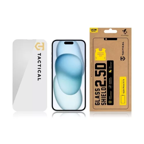 Tactical Glass Shield 2.5D Apple iPhone 15/16 készülékhez átlátszó