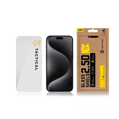 Tactical Glass Shield 2.5D kijelzővédő Apple iPhone 15 Pro Max készülékhez átlátszó