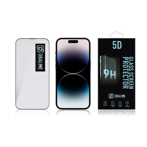 OBAL:ME 5D üvegkijelzővédő Apple iPhone 14 Pro készülékhez fekete