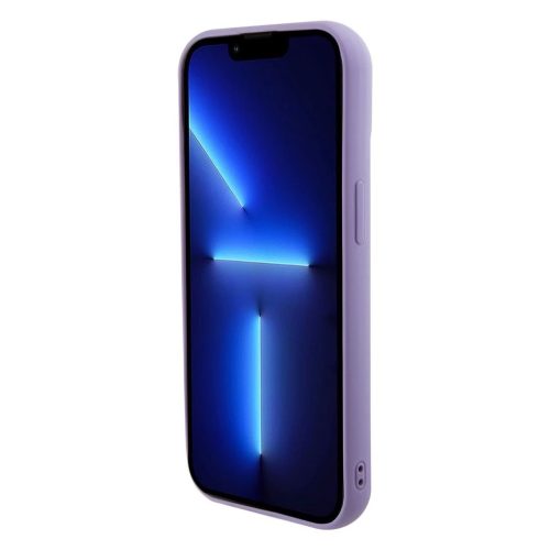 Guess Sequin Script Logo tok iPhone 15 Plus készülékhez lila