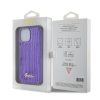 Guess Sequin Script Logo tok iPhone 15 Plus készülékhez lila