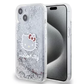   Hello Kitty Liquid Glitter Electroplating Head Logo tok iPhone 13 készülékhez átlátszó