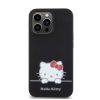 Hello Kitty Liquid Silicone Daydreaming Logo tok iPhone 13 Pro készülékhez fekete