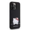 Hello Kitty Liquid Silicone Daydreaming Logo tok iPhone 13 Pro készülékhez fekete