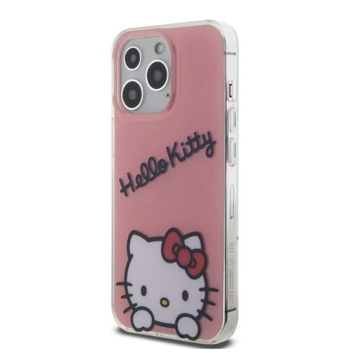 Hello Kitty IML Daydreaming Logo tok iPhone 13 Pro készülékhez rózsaszín
