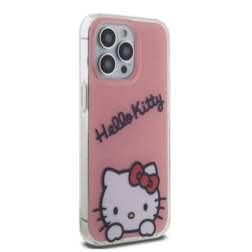 Hello Kitty IML Daydreaming Logo tok iPhone 13 Pro készülékhez rózsaszín