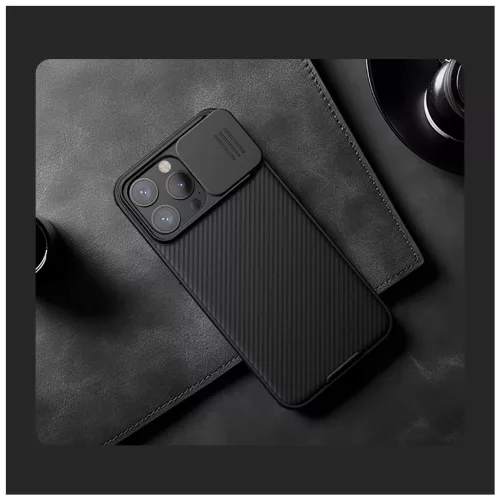 Nillkin CamShield PRO mágneses kemény tok Apple iPhone 15 Pro Max készülékhez fekete