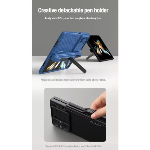 Nillkin CamShield FOLD Slot+Stand kemény tok Samsung Galaxy Z Fold 5 készülékhez fekete