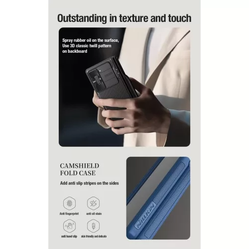 Nillkin CamShield FOLD Slot+Stand kemény tok Samsung Galaxy Z Fold 5 készülékhez fekete