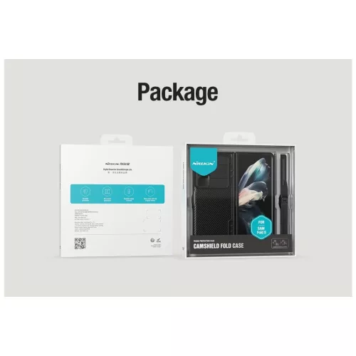 Nillkin CamShield FOLD Slot+Stand kemény tok Samsung Galaxy Z Fold 5 készülékhez fekete