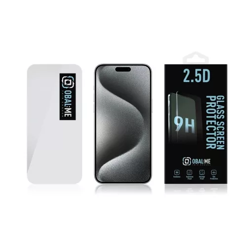 OBAL:ME 2.5D üveg kijelzővédő Apple iPhone 15 Pro Max készülékhez átlátszó