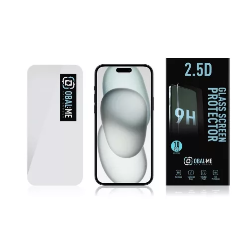 OBAL:ME Multipack 2.5D üvegkijelzővédő Apple iPhone 15/16 készülékhez átlátszó (10 db)