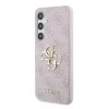 Guess PU 4G Metal Logo tok Samsung Galaxy S24 készülékhez rózsaszín