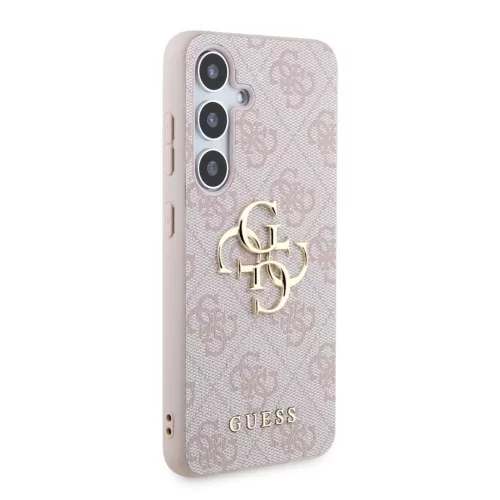 Guess PU 4G Metal Logo tok Samsung Galaxy S24 készülékhez rózsaszín