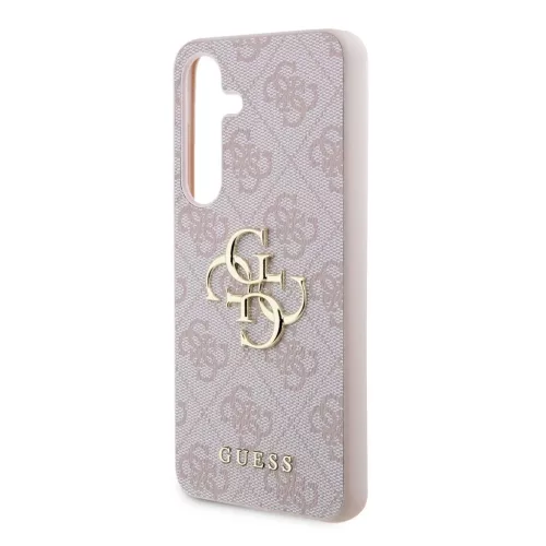 Guess PU 4G Metal Logo tok Samsung Galaxy S24 készülékhez rózsaszín