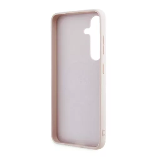 Guess PU 4G Metal Logo tok Samsung Galaxy S24 készülékhez rózsaszín