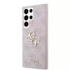 Guess PU 4G Metal Logo tok Samsung Galaxy S24 Ultra készülékhez rózsaszín