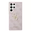 Guess PU 4G Metal Logo tok Samsung Galaxy S24 Ultra készülékhez rózsaszín