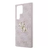Guess PU 4G Metal Logo tok Samsung Galaxy S24 Ultra készülékhez rózsaszín