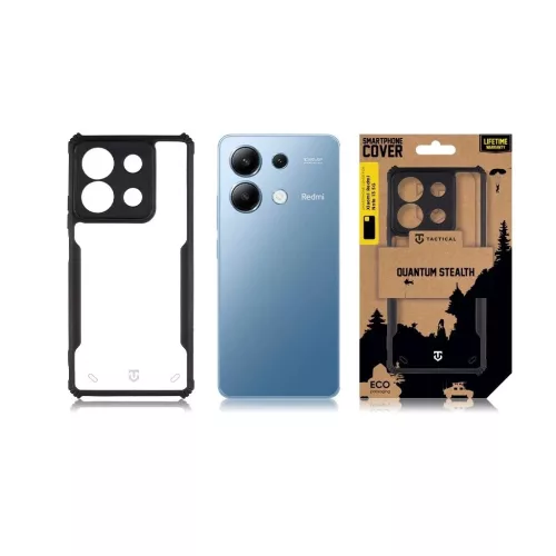 Tactical Quantum Stealth tok Xiaomi Redmi Note 13 5G készülékhez átlátszó/fekete
