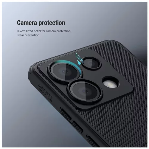 Nillkin Super Frosted PRO hátsó tok Xiaomi Redmi Note 13 Pro 5G/Poco X6 5G készülékhez fekete