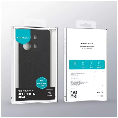 Nillkin Super Frosted PRO hátsó tok Xiaomi Redmi Note 13 Pro 5G/Poco X6 5G készülékhez fekete