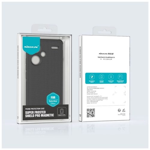 Nillkin Super Frosted PRO mágneses hátoldali tok Xiaomi Redmi Note 13 Pro+ 5G készülékhez fekete