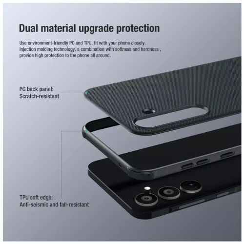 Nillkin Super Frosted PRO hátsó tok Samsung Galaxy A55 5G készülékhez kék