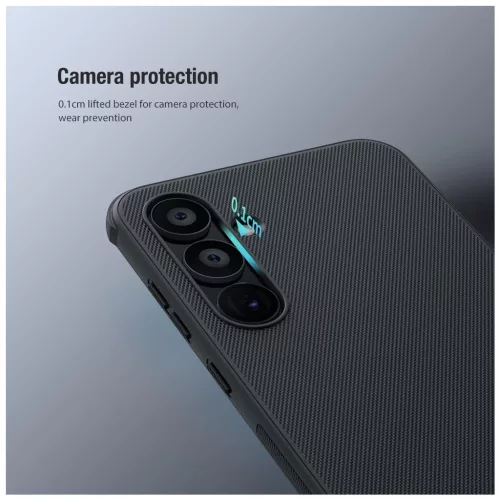 Nillkin Super Frosted PRO hátoldali tok Samsung Galaxy A55 5G készülékhez mély zöld