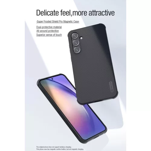 Nillkin Super Frosted PRO mágneses tok Samsung Galaxy A55 5G készülékhez fekete