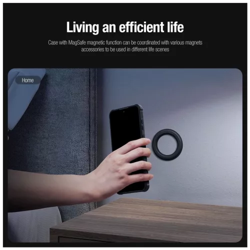 Nillkin CamShield PRO mágneses kemény tok Samsung Galaxy A55 5G készülékhez fekete