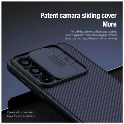 Nillkin CamShield PRO mágneses kemény tok Samsung Galaxy A55 5G készülékhez fekete