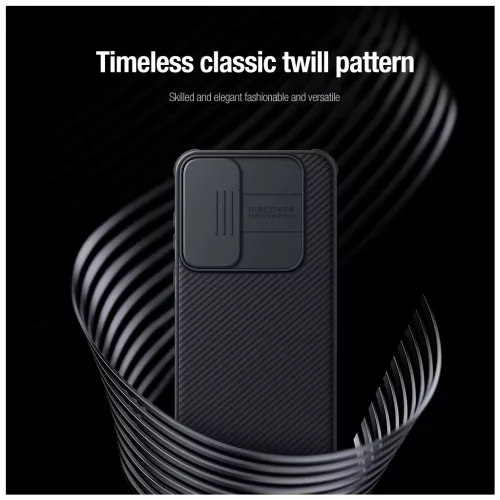 Nillkin CamShield PRO mágneses kemény tok Samsung Galaxy A55 5G készülékhez fekete