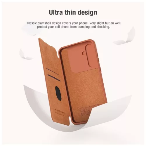 Nillkin Qin Book PRO tok Samsung Galaxy A55 5G készülékhez fekete
